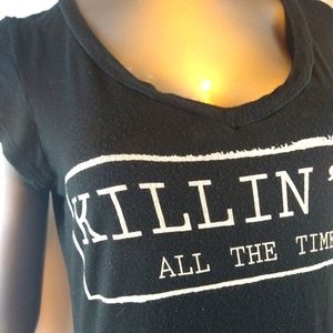 Black t shirt size medium